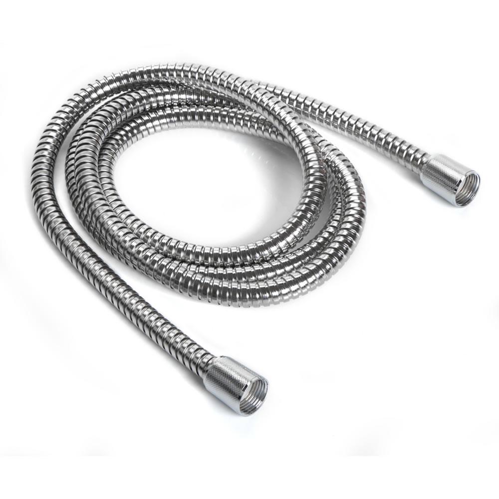 Wilko 200cm Chrome Effect Shower Hose Wilko