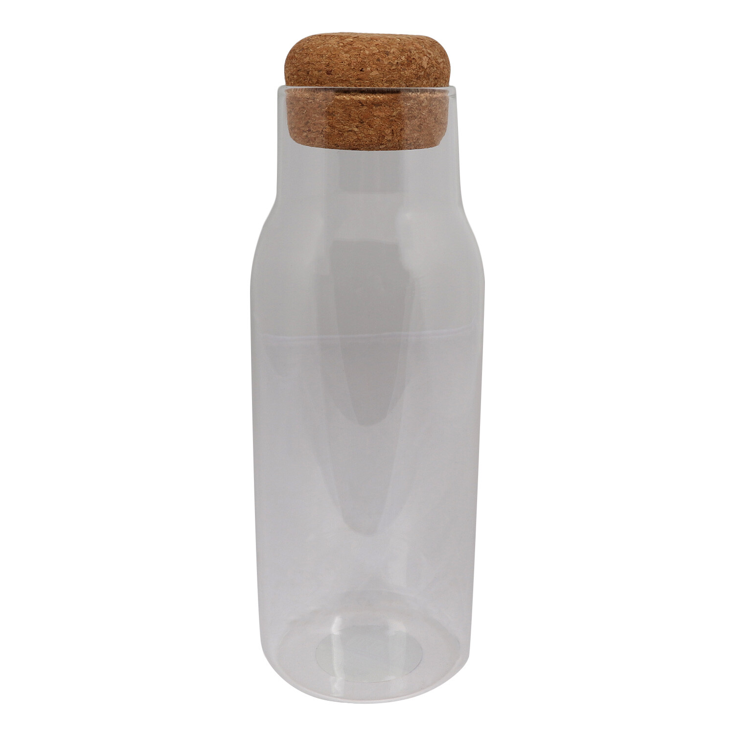 Storage Jar with Cork Lid Clear / 1l Wilko