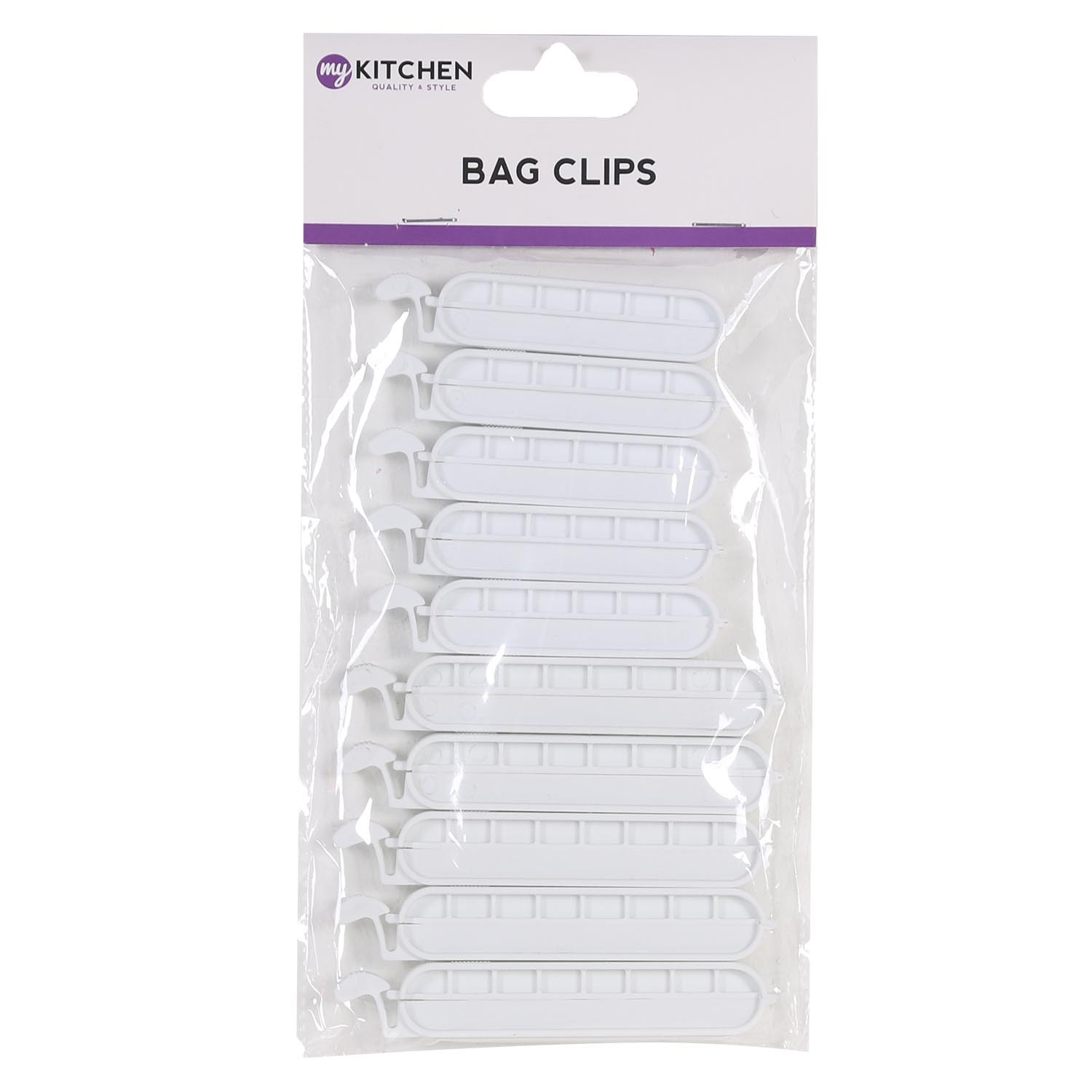 Pack of 10 MY Bag Clips Wilko