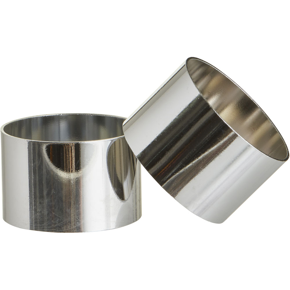 Wilko Silver Napkin Rings 2 Pack Wilko