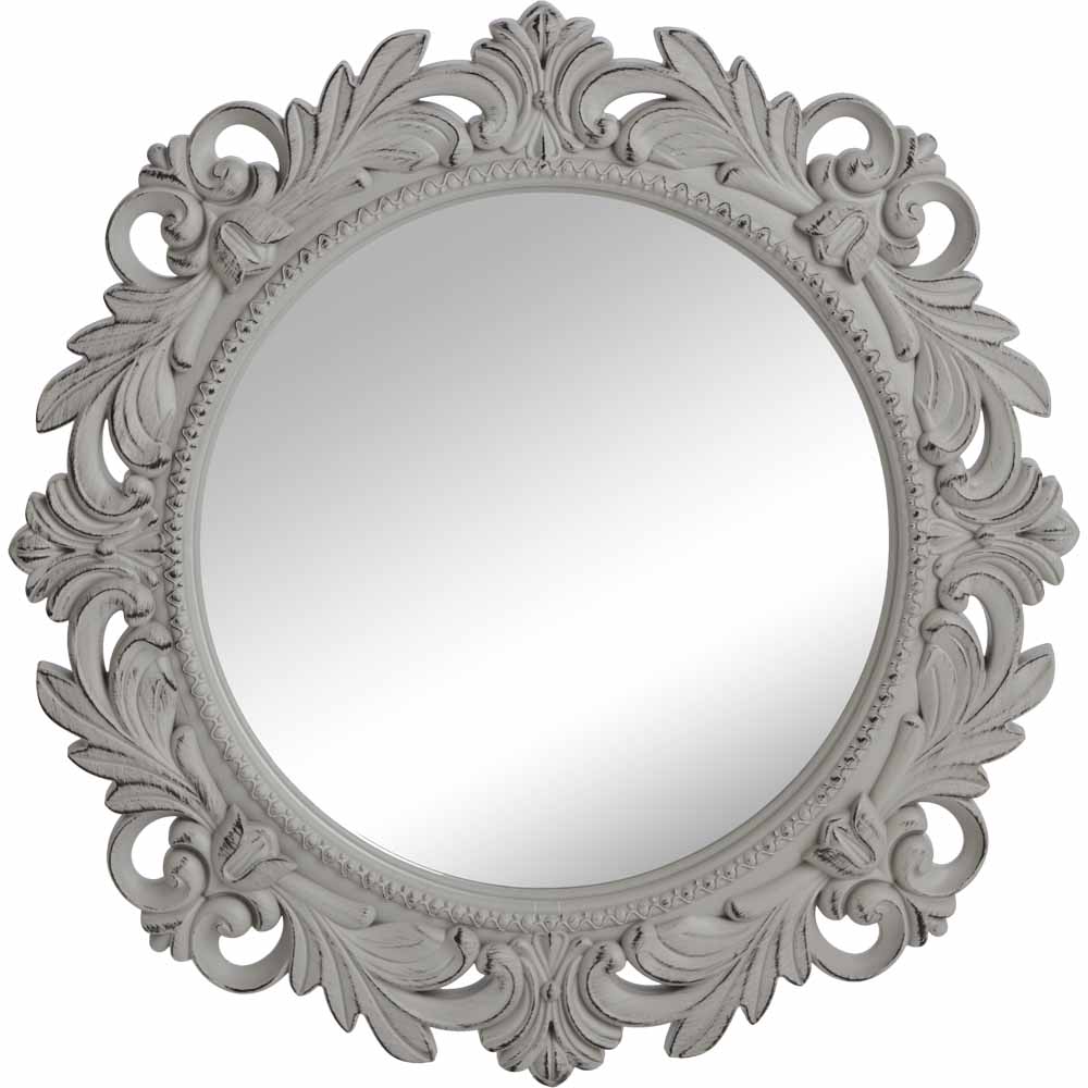 Wilko Grey Ornate Mirror Wilko