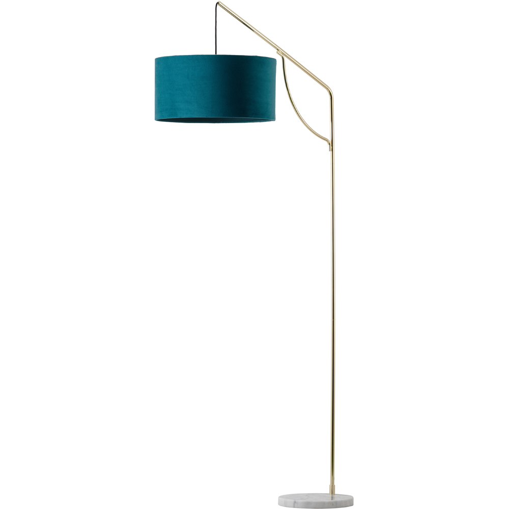 Furniturebox Dorothy Teal Floor Lamp | Wilko