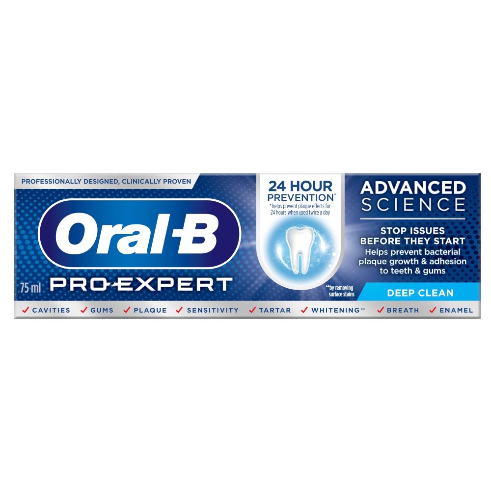 OralB ProExpert Advanced Science Deep Clean Toothpaste 75ml Wilko