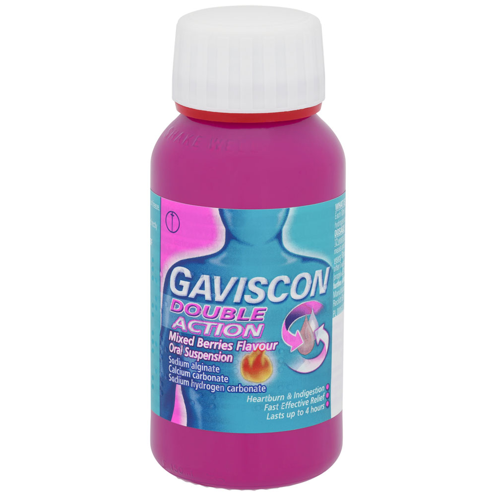 Gaviscon Double Action Mixed Berries Flavour Liquid 150ml Wilko