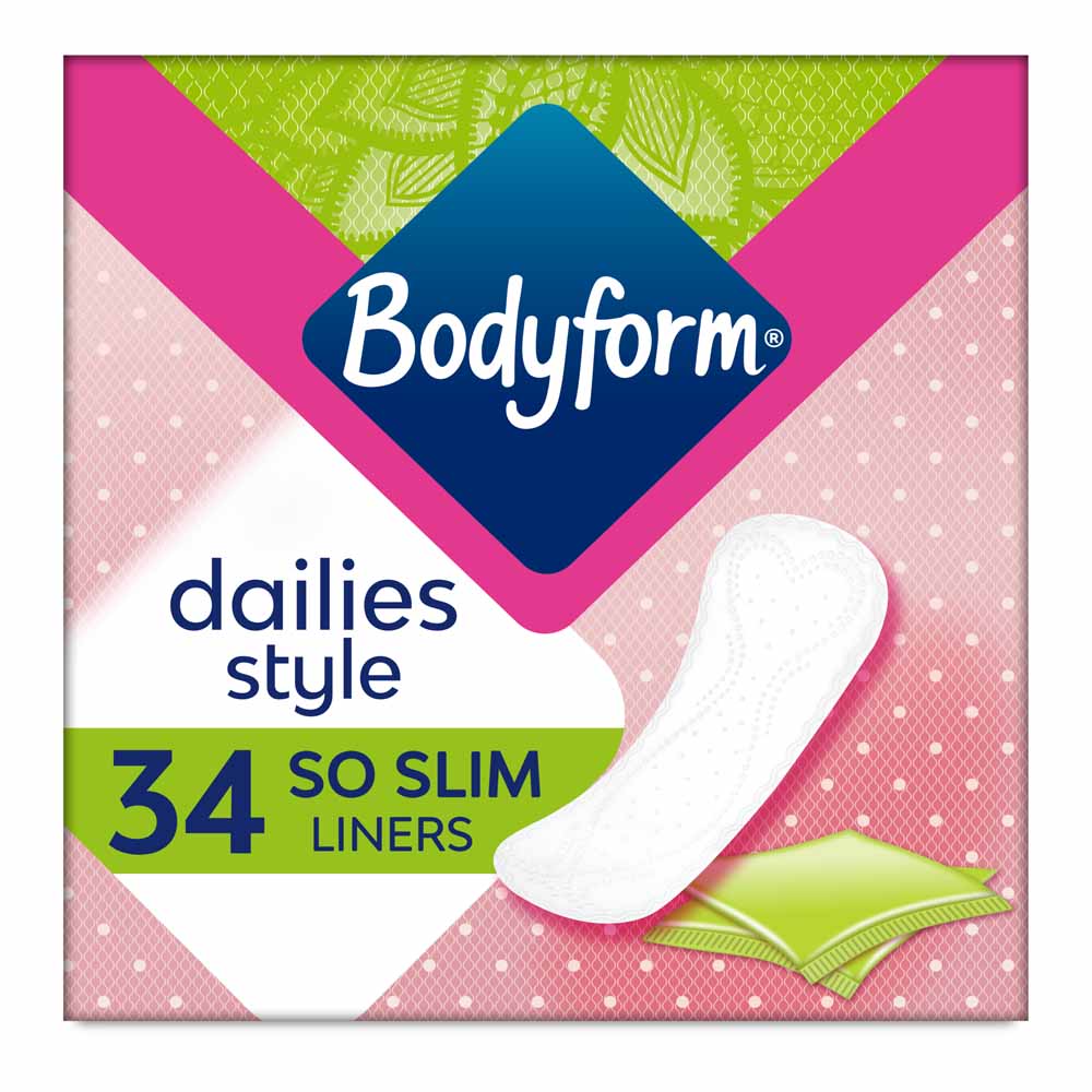 Bodyform Daily Fresh Single Wrapped Pantyliners 34 pack Wilko