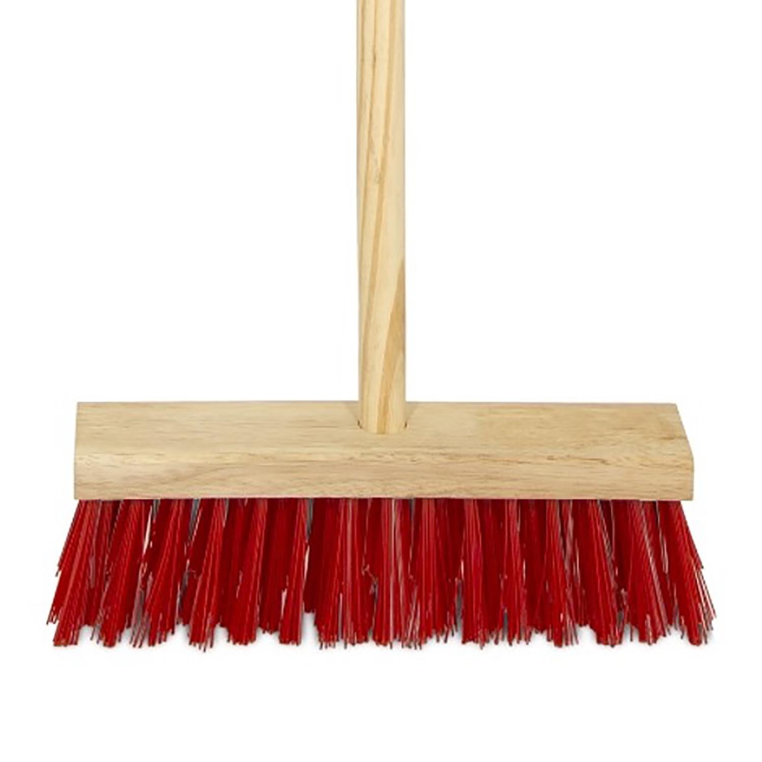 PVC Broom and Handle Red Wilko