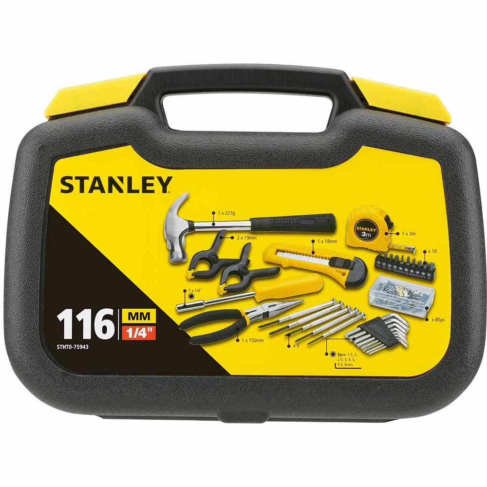 Stanley Hand Tool Starter Kit 116 Piece Wilko