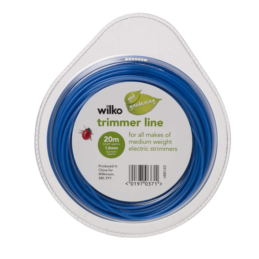 Wilko Blue Grass Trimmer Line 1.6mm x 20m Wilko