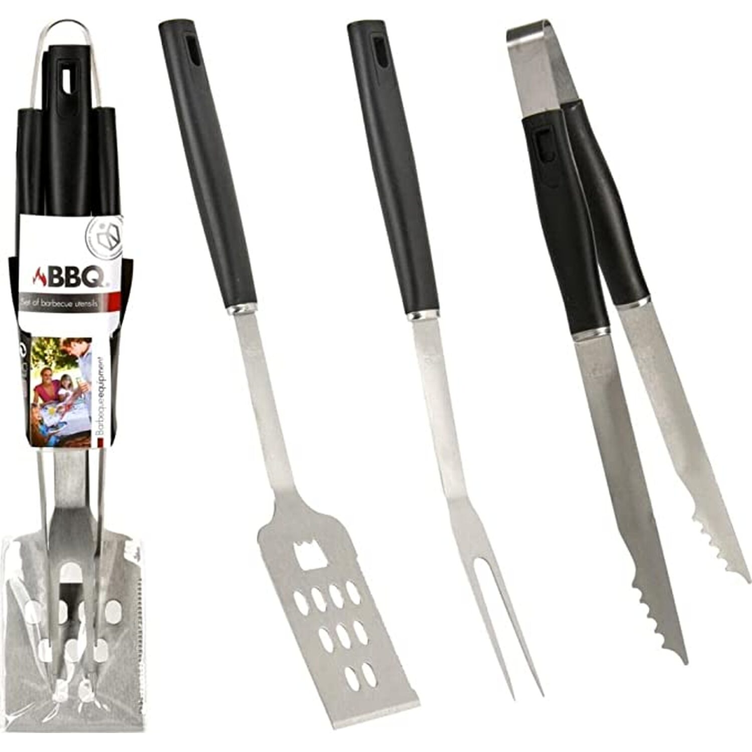 Pack of Three BBQ Tool Set Wilko