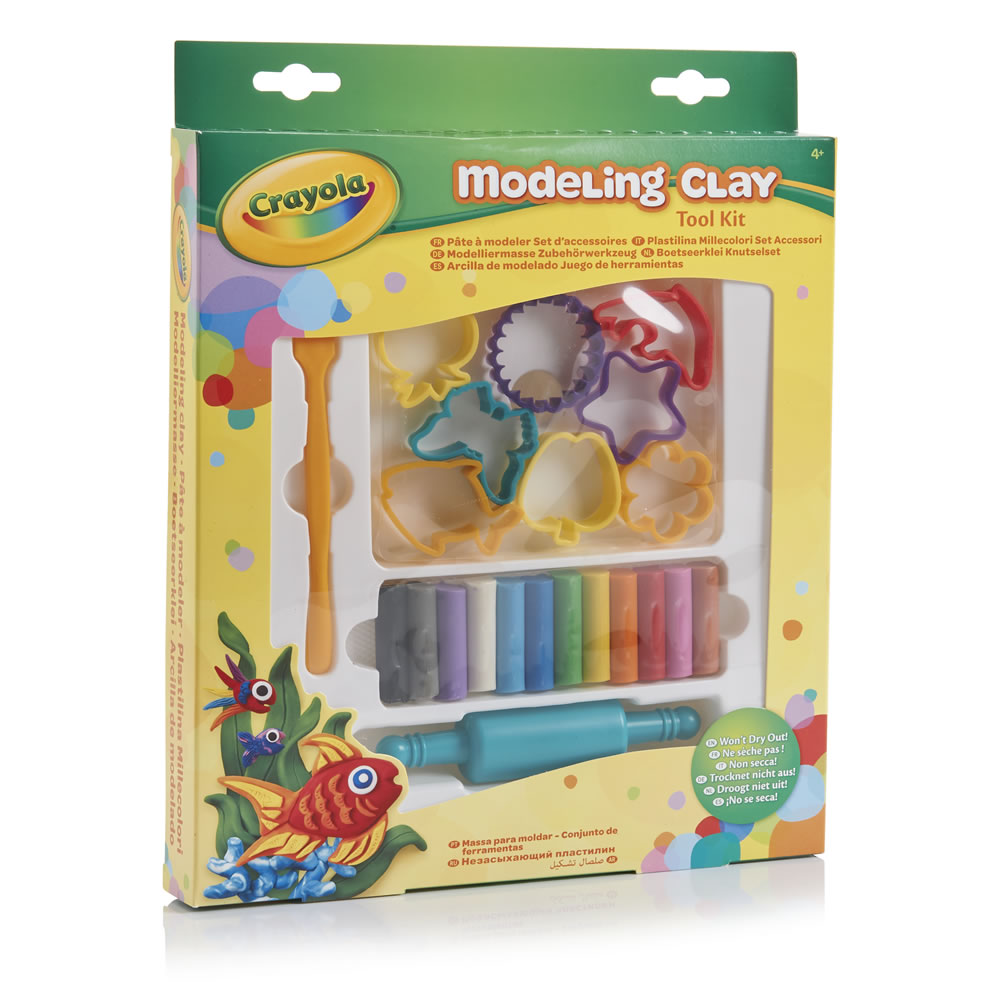 Crayola Modelling Clay Mini Tool Kit Wilko