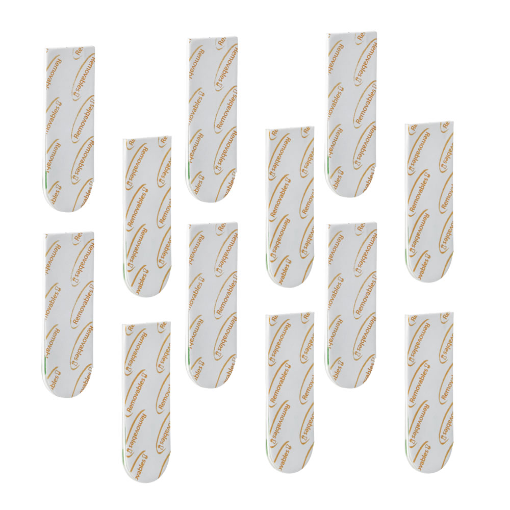 Wilko Small Removable Double Sided Tape Strips 12 Pack Wilko