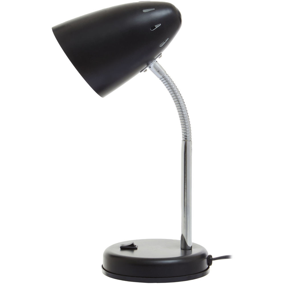 Premier Housewares Flexi Matte Black Desk Lamp Wilko