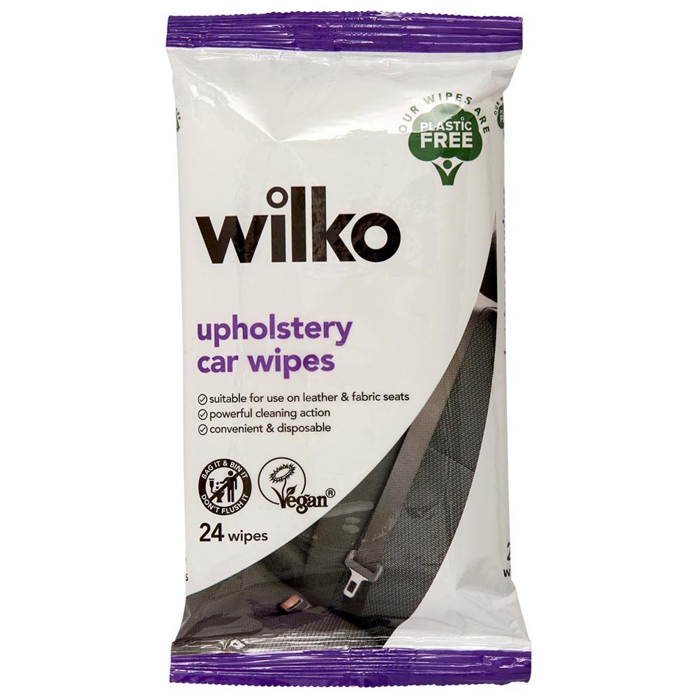 Wilko Car Upholstery Wipes 24pk Wilko