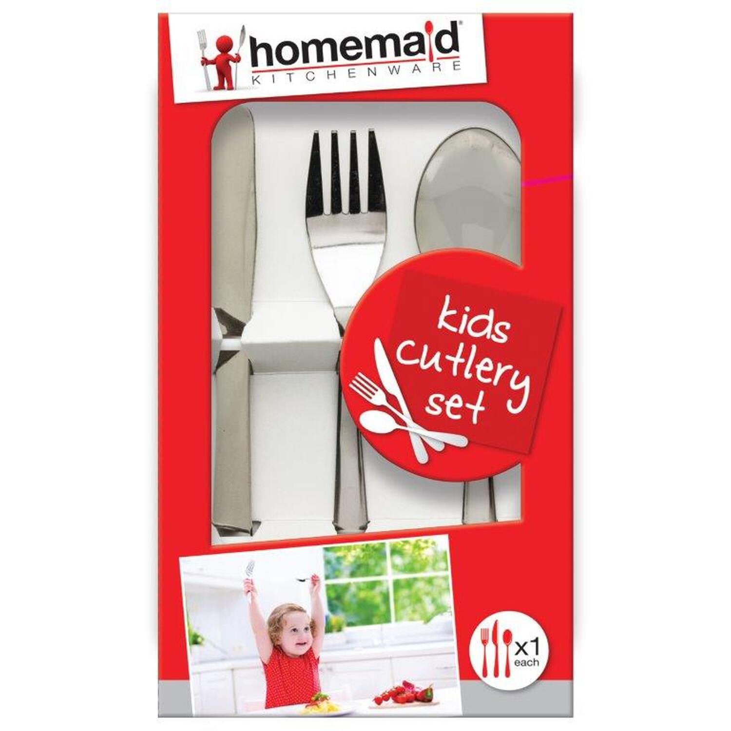 Kids Three Piece Cutlery Set Wilko