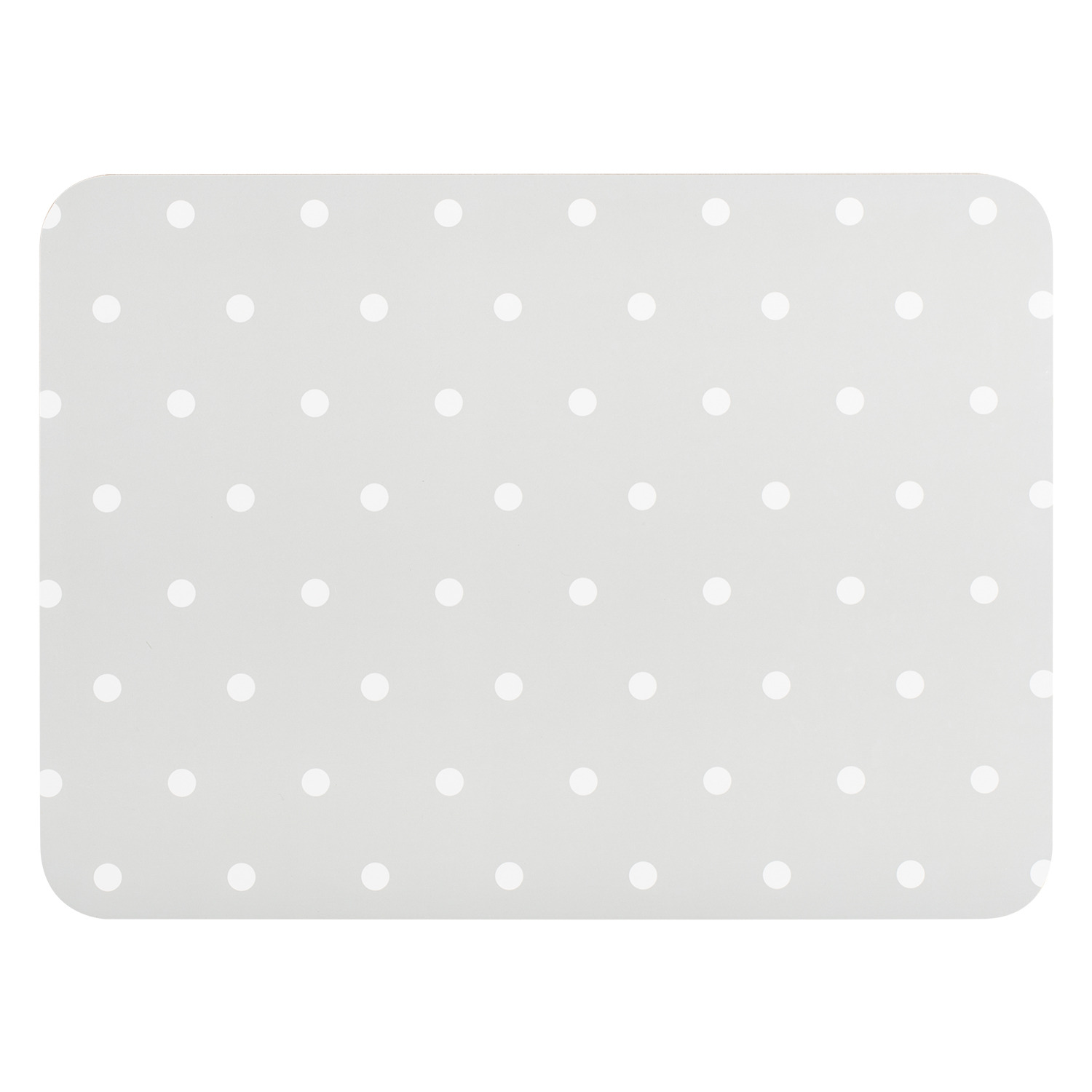Set of 4 Simply Grey Polka Dot Placemats Wilko