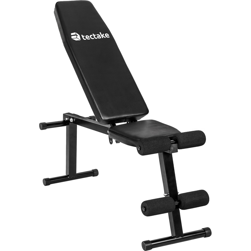 Weight Bench - 5 step adjustable backrest, leg supports with padded ...