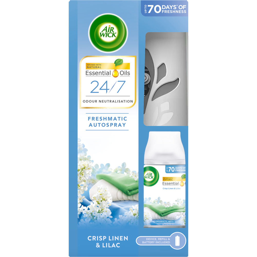 Air Wick Crisp Linen and Lilac Freshmatic Autospray Air Freshener Kit