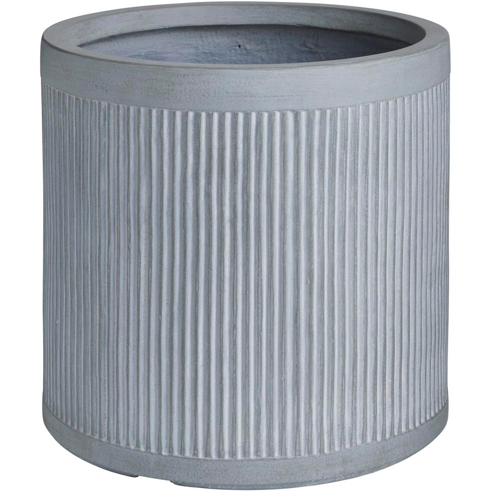 Wilko Ribbed Outdoor Planter Large 37.5cm Wilko