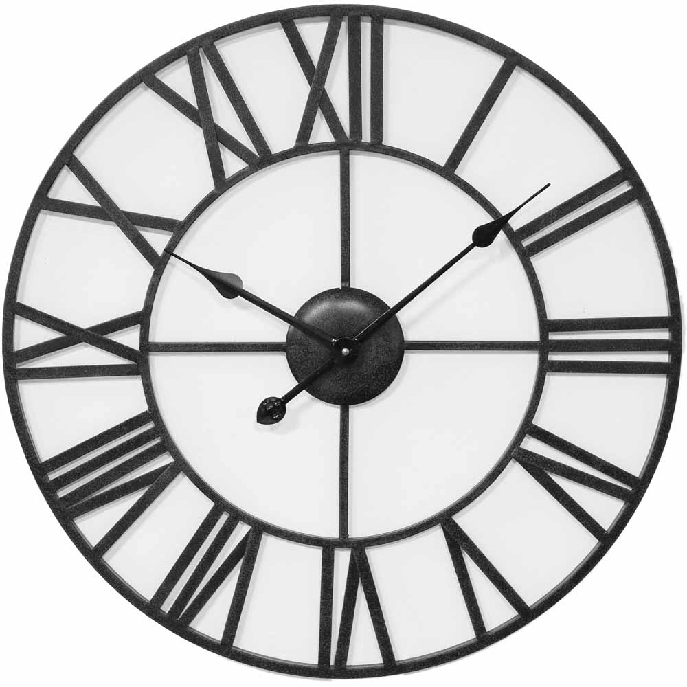 Hometime Metal Cut Out Wall Clock Wilko