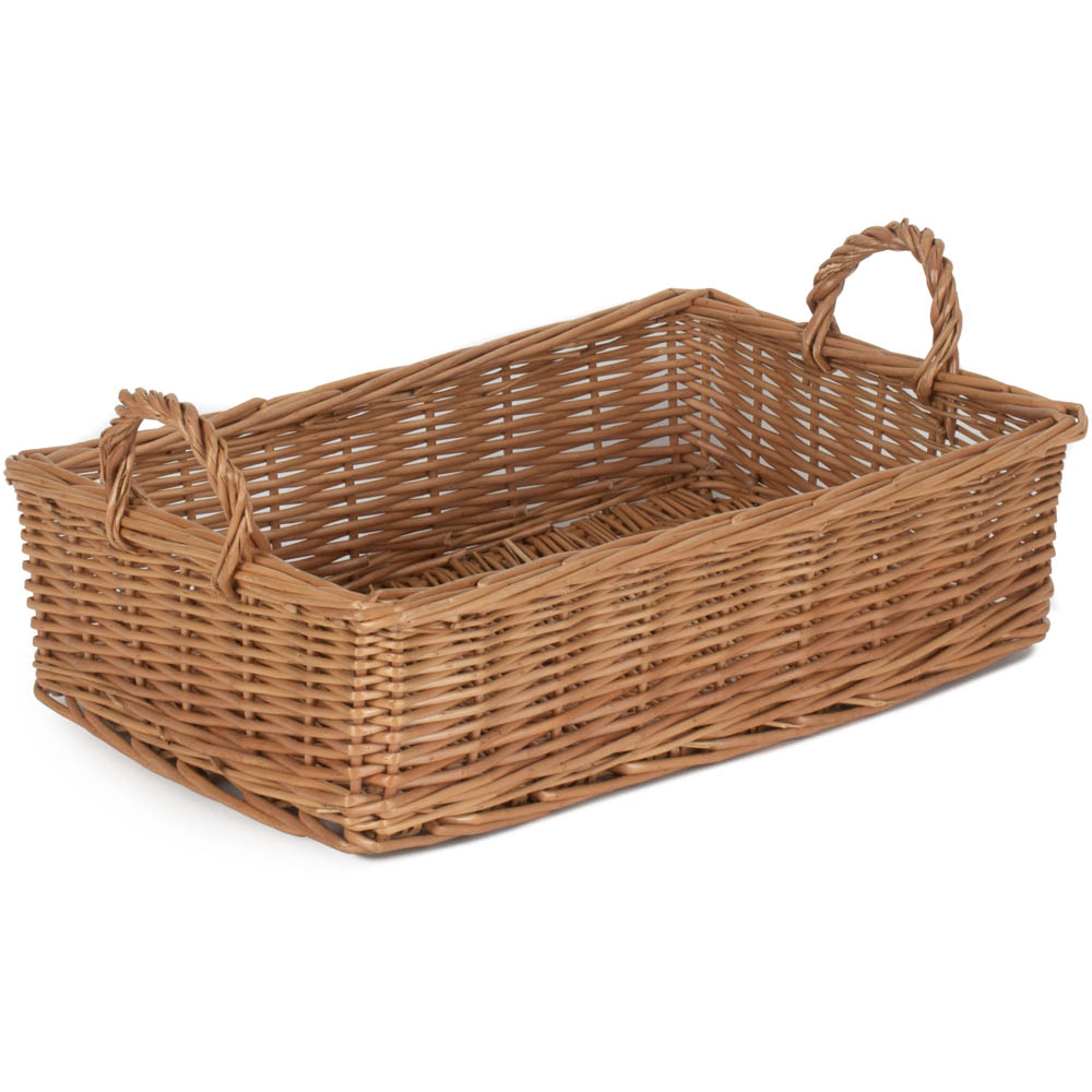 Red Hamper Rectangular Medium Wicker Display Basket Wilko