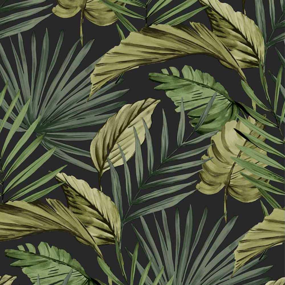 Fresco Palm House Green Wallpaper Wilko