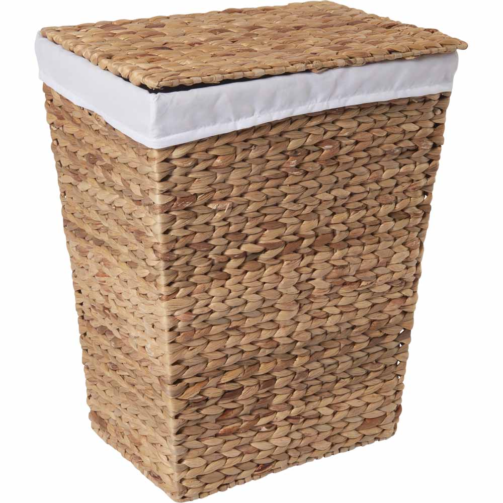 Wilko Water Hyacinth Rectangle Laundry Hamper Wilko
