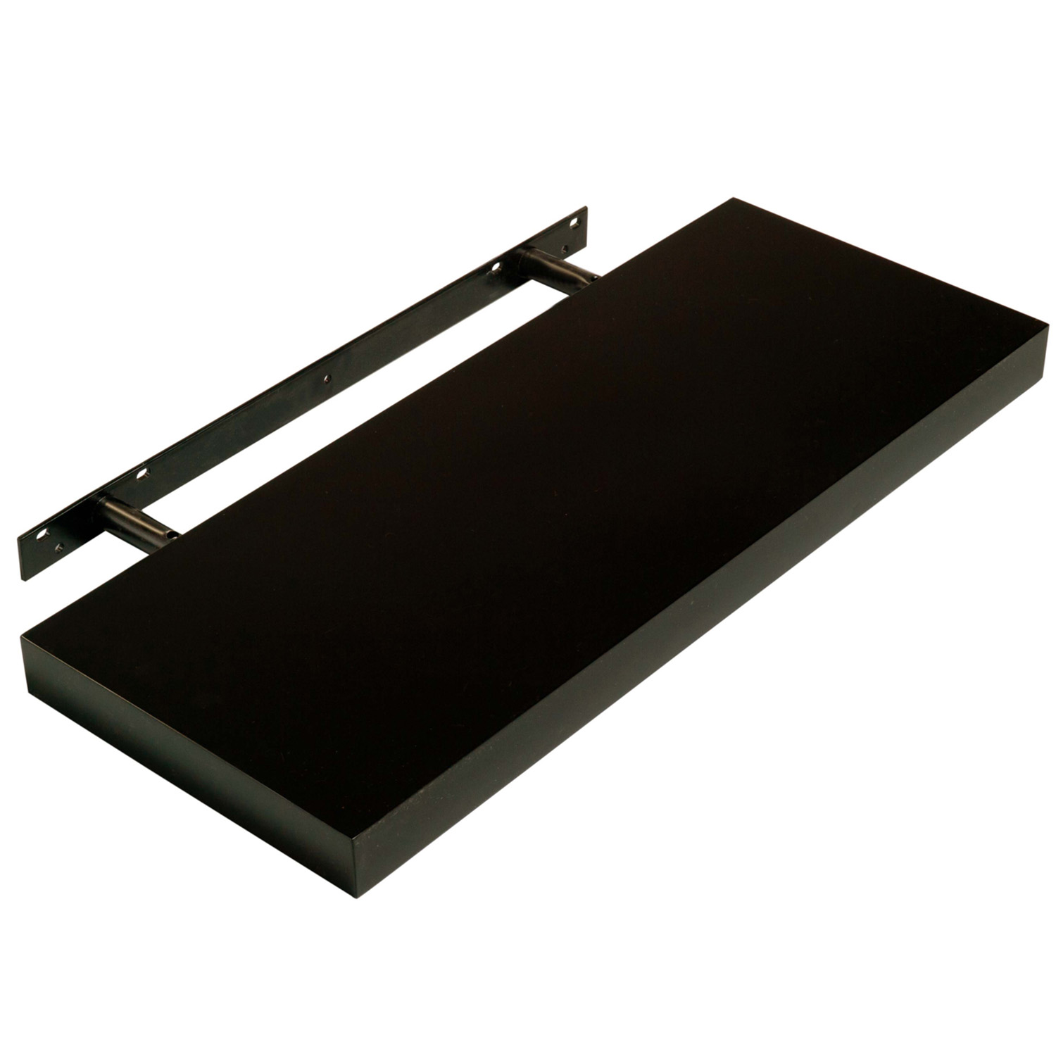 My Home Gloss Black Floating Shelf Kit 90cm Wilko