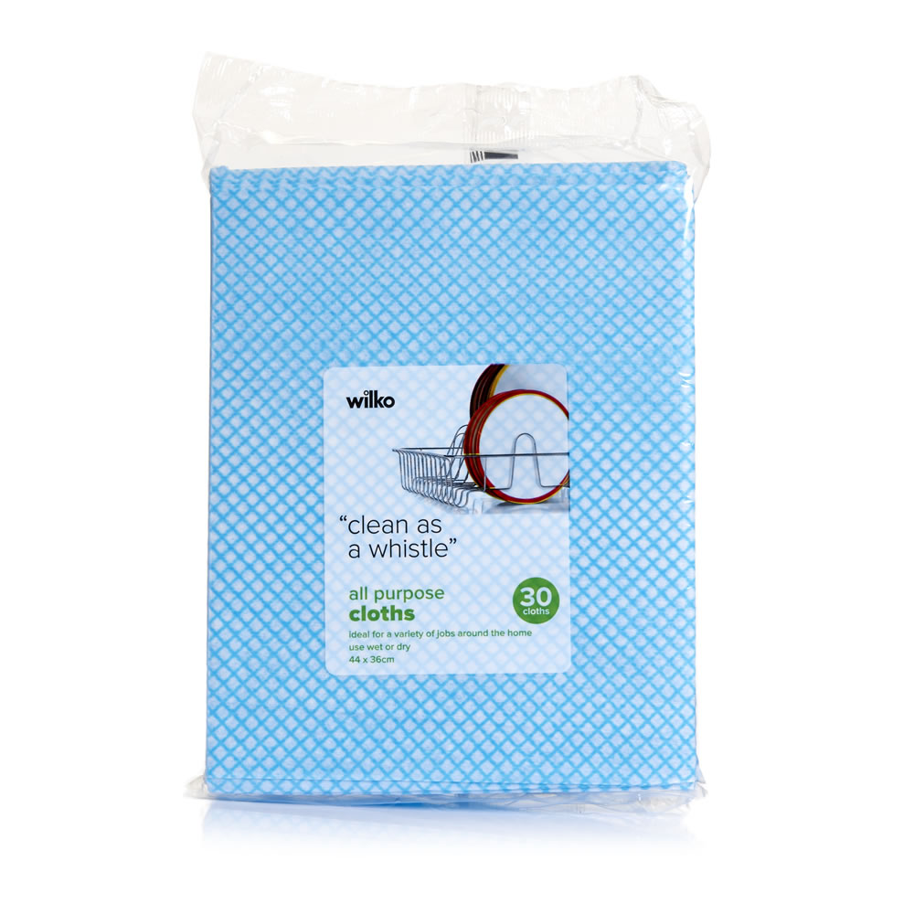 Wilko All Purpose Cloths 30 pack Wilko