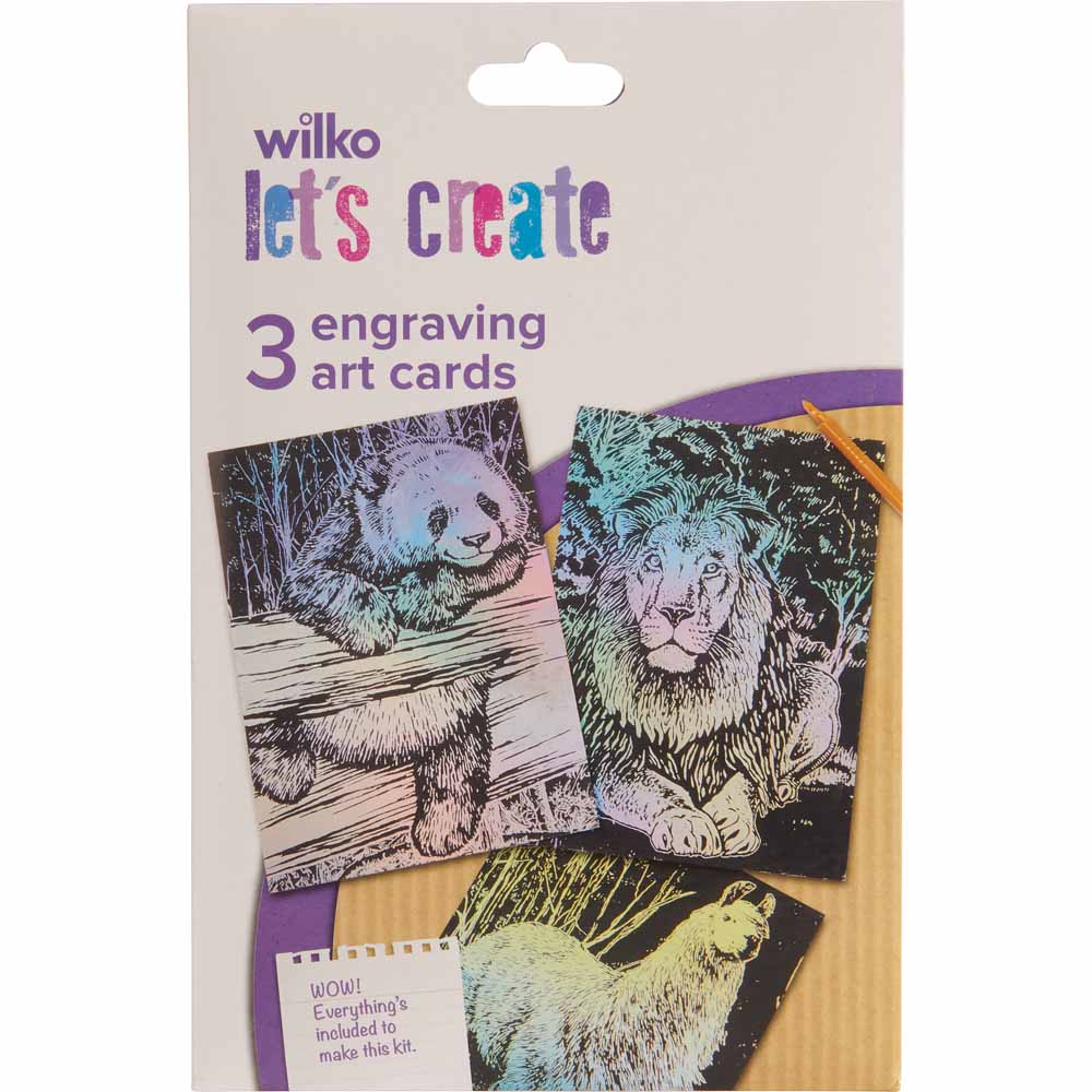 Wilko Engraving Art 3pk Wilko