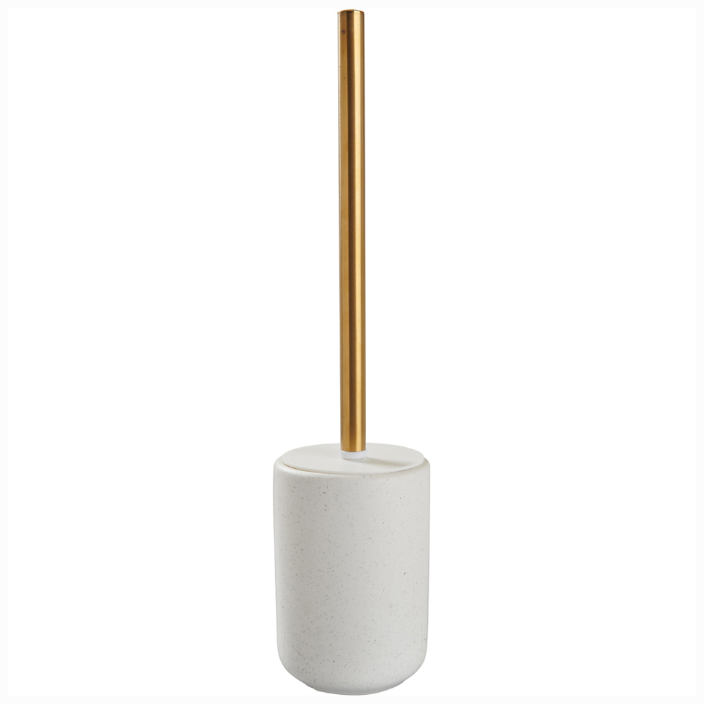 Wilko Cream Toilet Brush with Gold Effect Handle Wilko