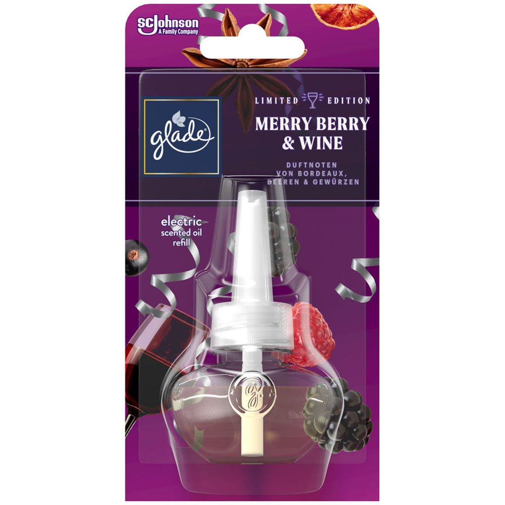 Glade Merry Berry and Wine Electric Air Freshener Refill 20ml Wilko