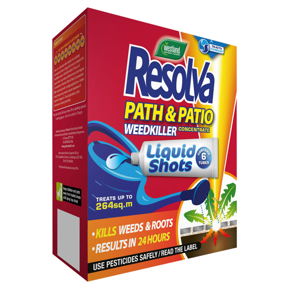 Resolva 6 pack Path and Patio Weedkiller Concentrate Tubes Wilko