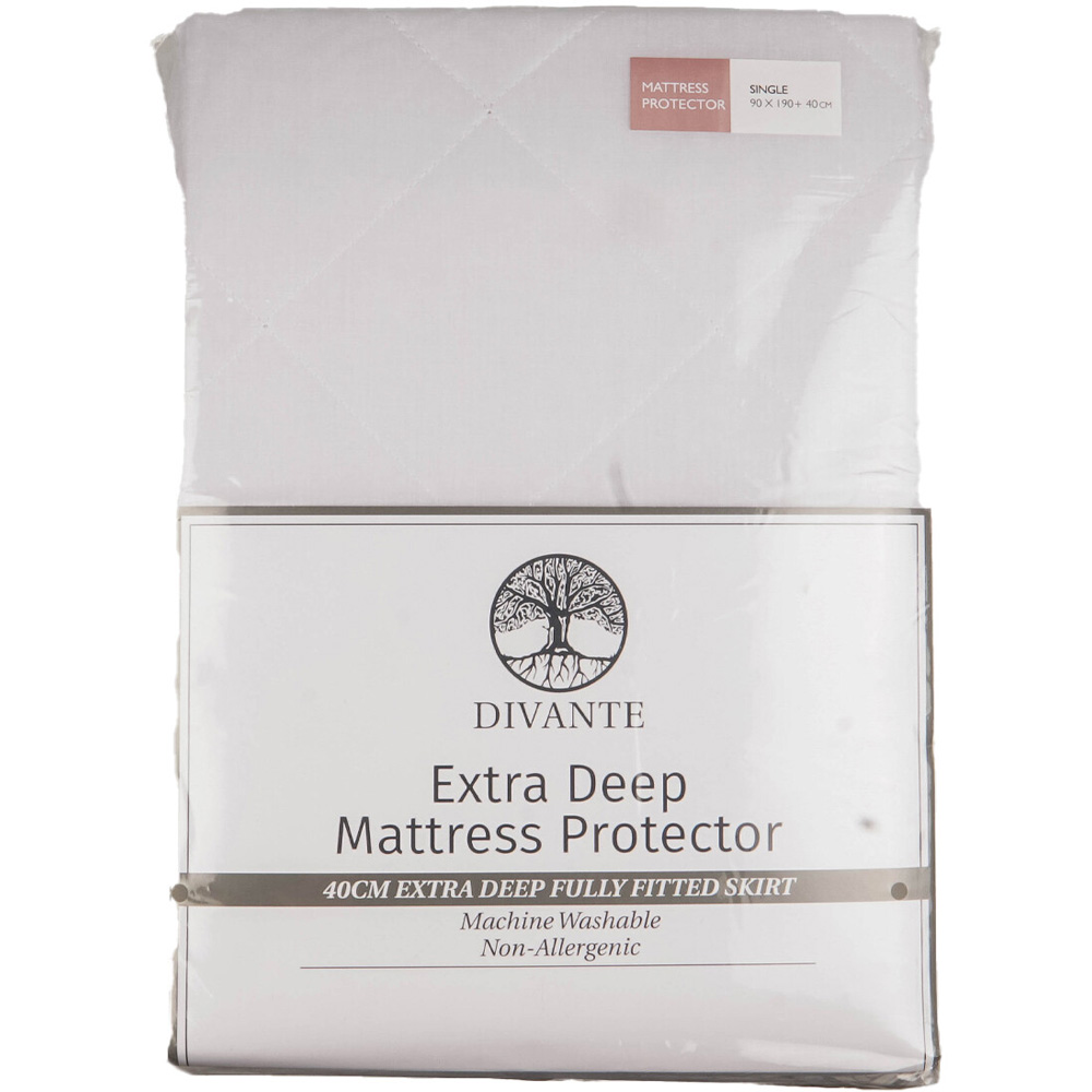 Divante Extra Deep Mattress Protector Single Wilko