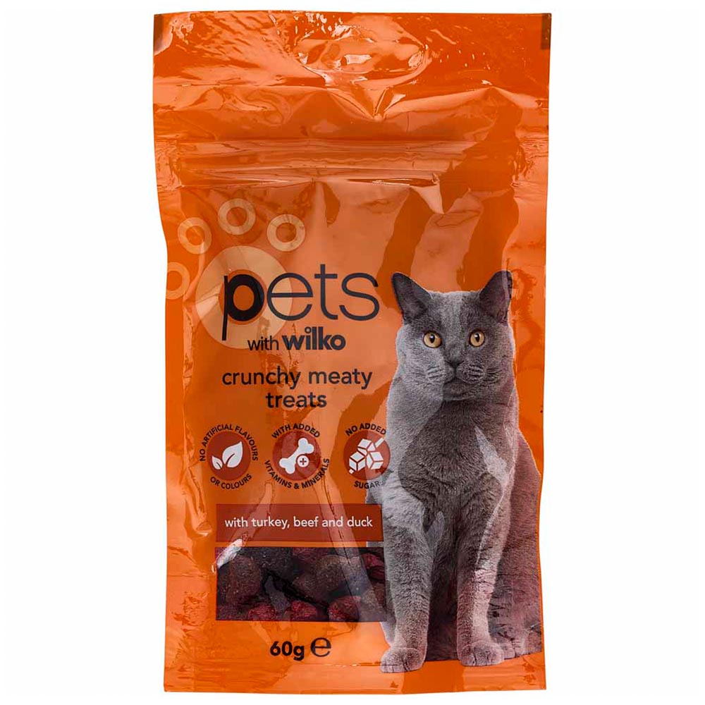 Wilko Meat Mix Cat Treats 60g Wilko