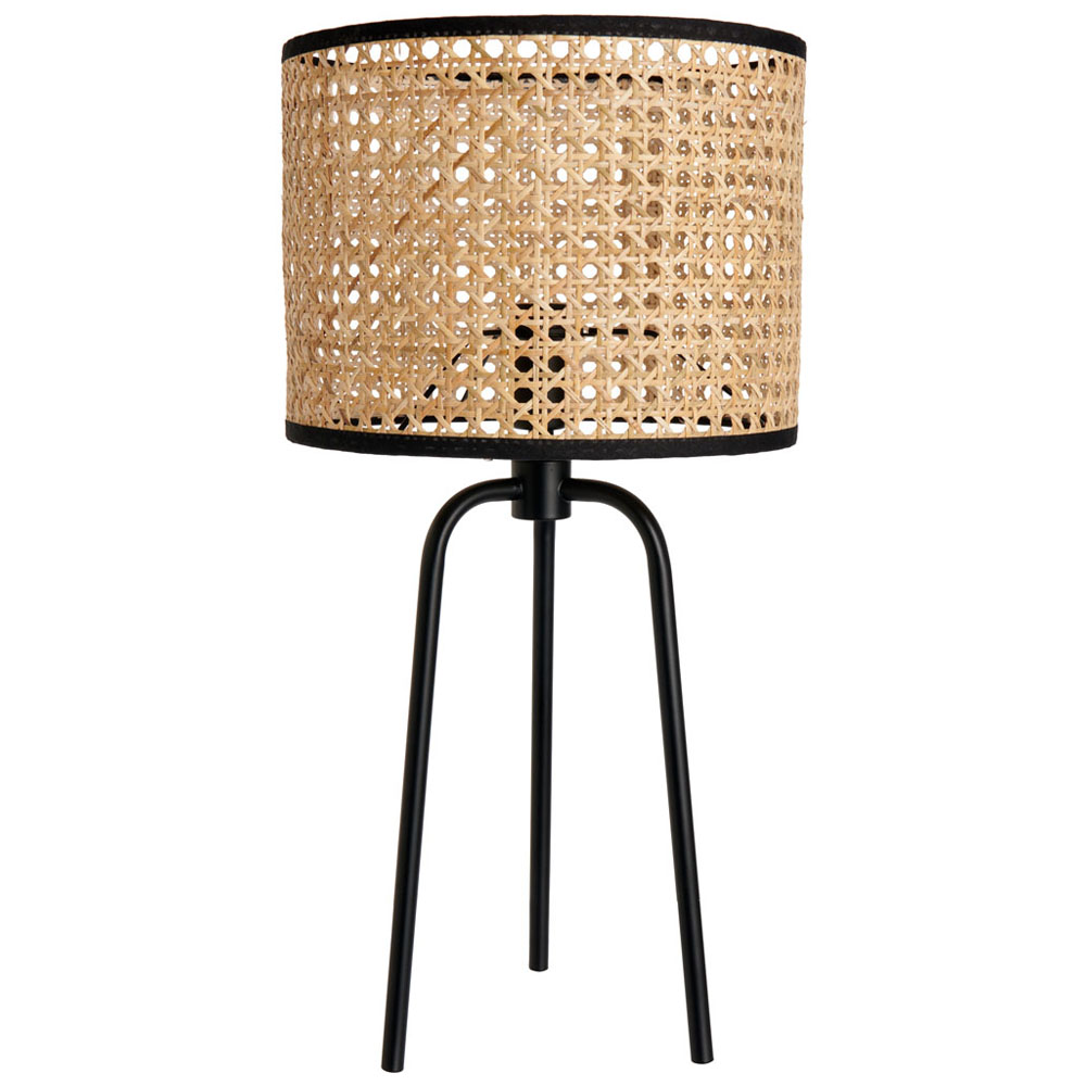 Wilko Rattan Shade Table Lamp Wilko