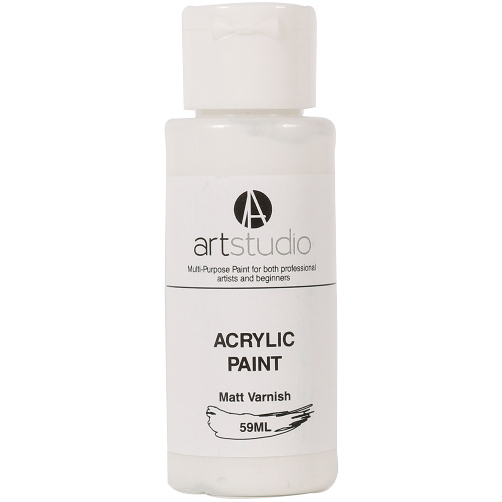 Art Studio Acrylic Paint Matt Varnish / 59ml Wilko