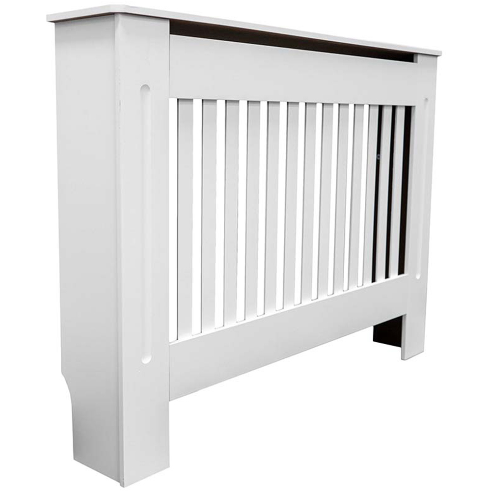 Jack Stonehouse Matt White Vertical Line Radiator Cover Medium Wilko