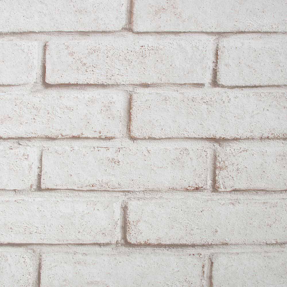 Superfresco Easy Brick White and Red Wallpaper Wilko