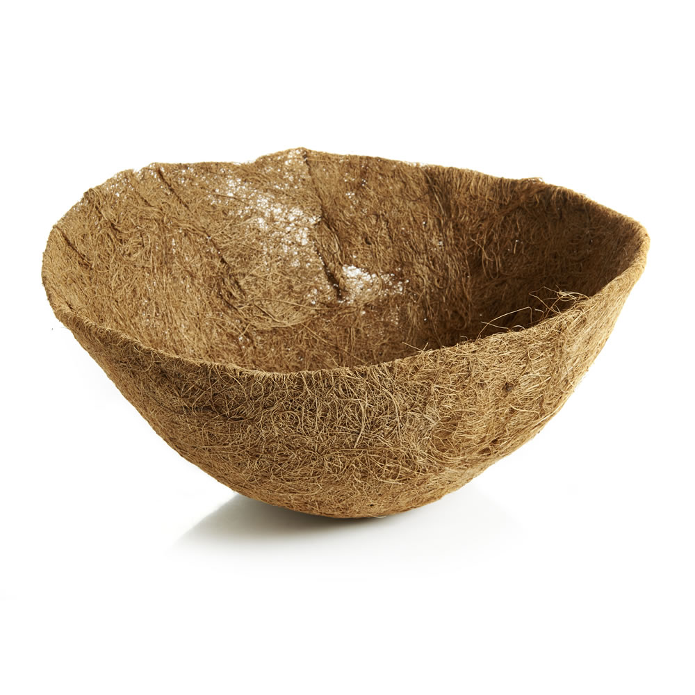 Wilko Hanging Basket Liner Coco Fibre 35cm Wilko
