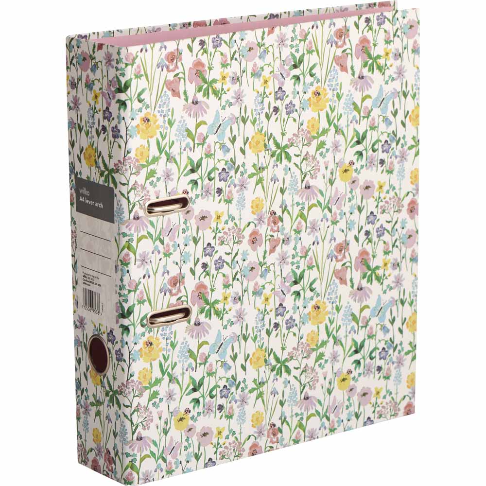 Wilko Lever Arch Pink Floral Design Wilko