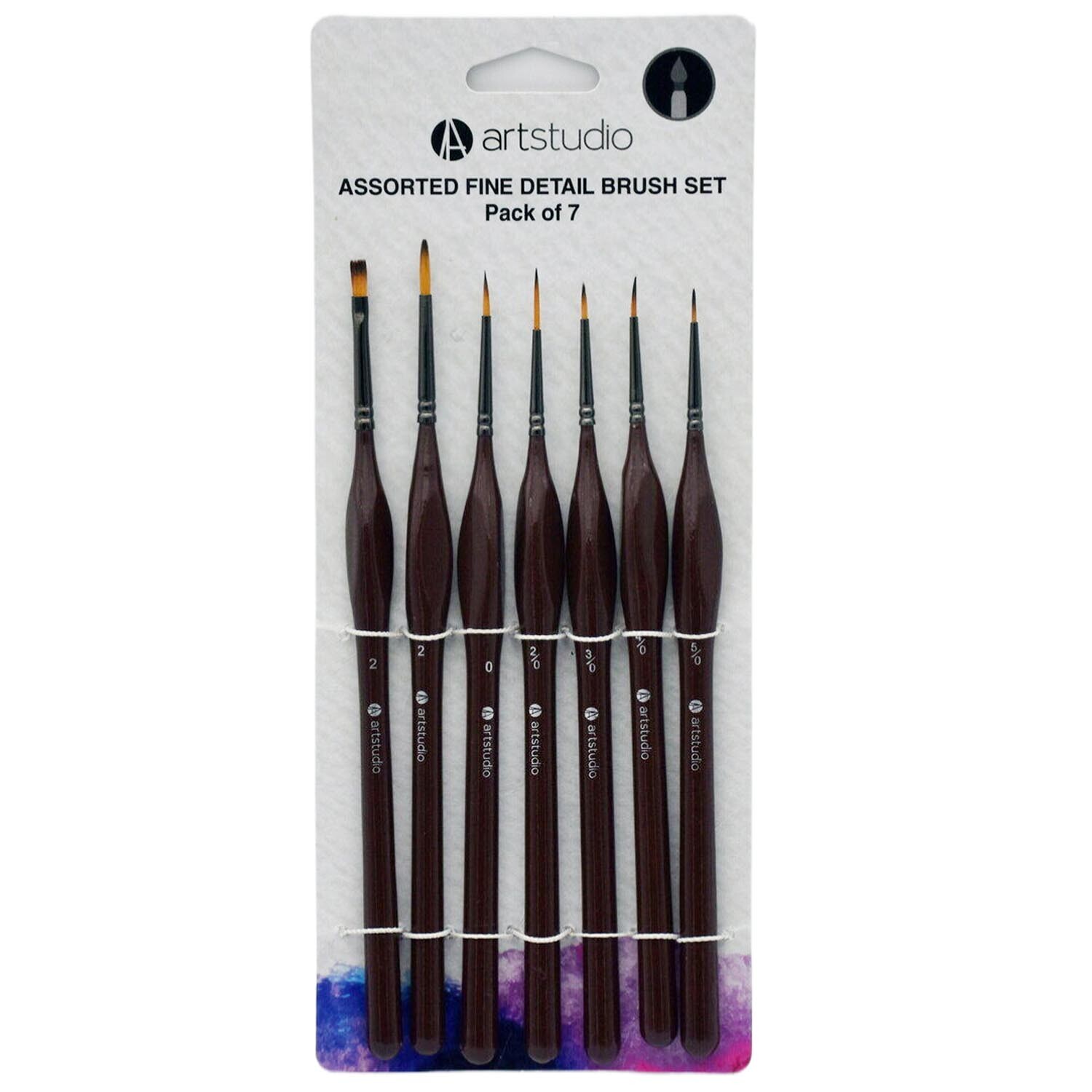 Assorted Fine Detail Brush Set Wilko