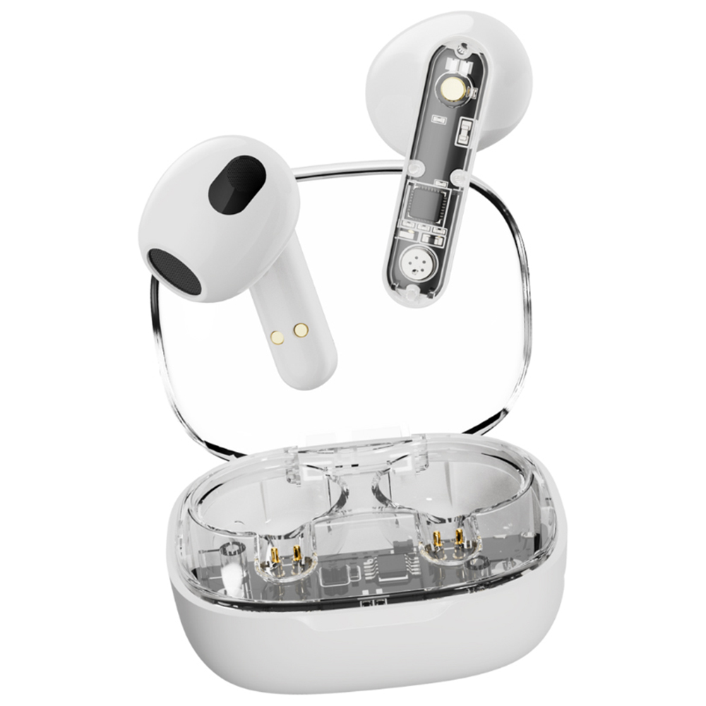 Streetz White Transparent True Wireless Ear Buds | Wilko