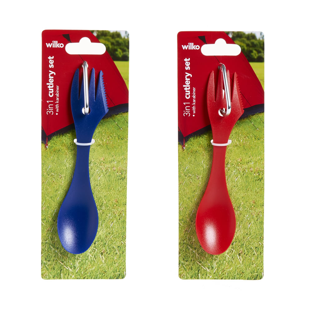 Wilko Plastic Cutlery Set 3 in 1 Wilko
