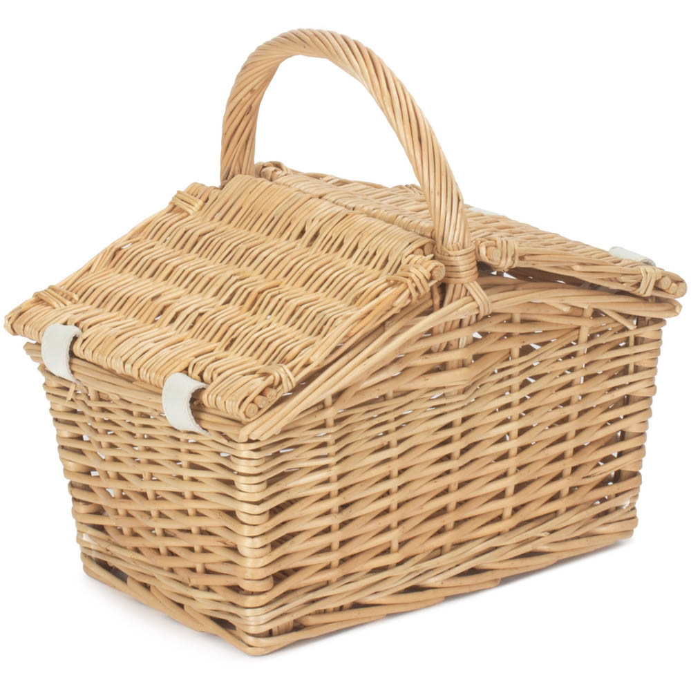 Red Hamper Small Double Lid Picnic Basket Wilko