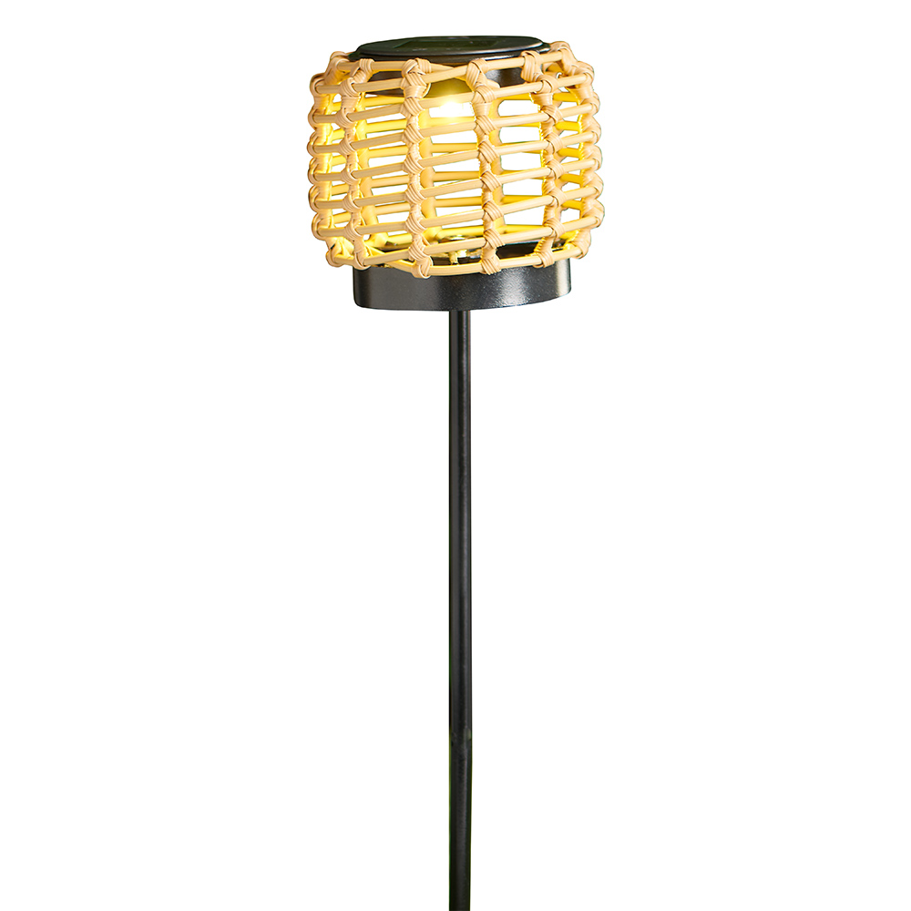 Wilko Garden Solar Poly Rattan Stake Light Wilko