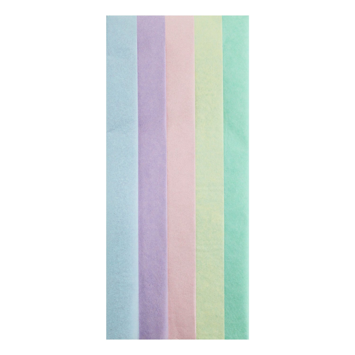 Pack of 10 Pastel Tissue Papers Wilko