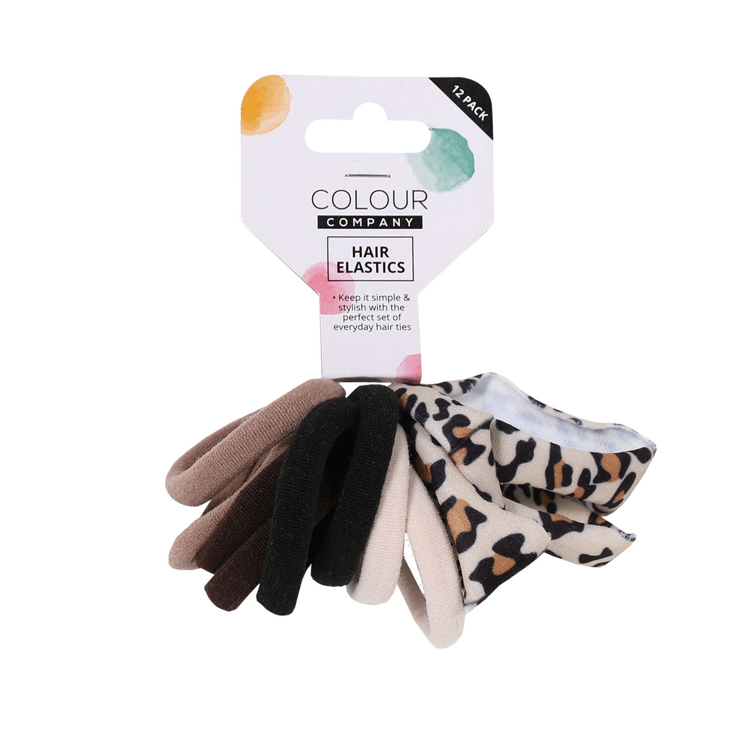 Pack of 12 Colour Company Hair Bands Wilko