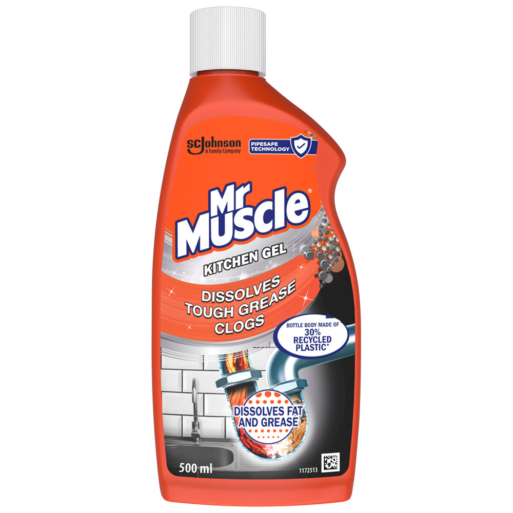 Mr Muscle Kitchen Drain Unblocker Gel 500ml Wilko