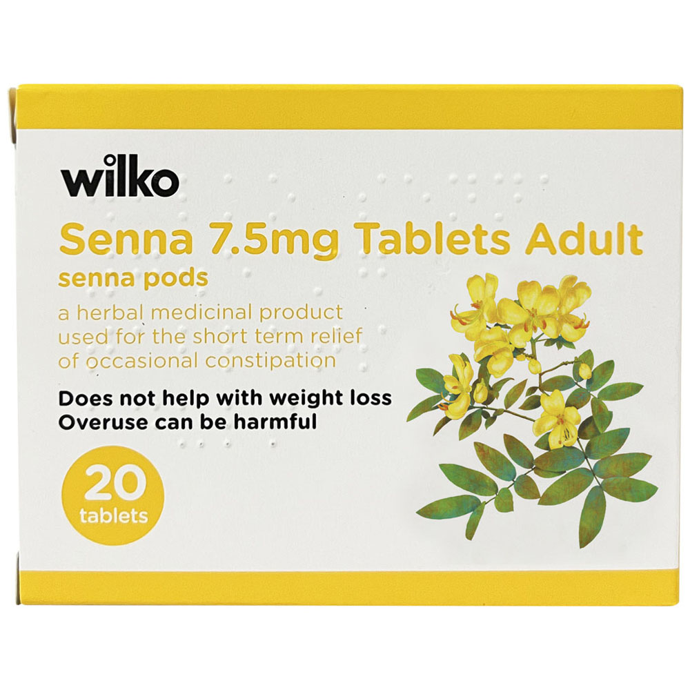 Wilko Senna Tablets 7.5mg 20 Tablets Wilko