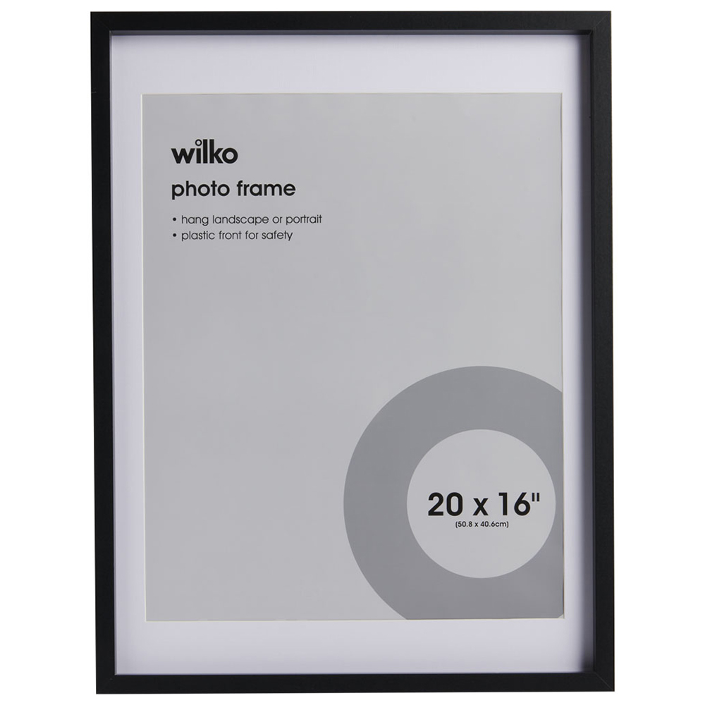 Wilko Large Black Frame 24 x 18inch Wilko